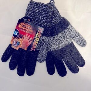 NWT: Heat Trendz Thermal gloves large size, Blue (#6)